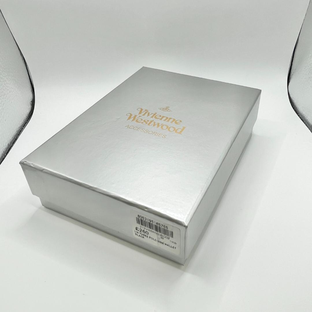 大人気 Vivienne Westwood 新品 黒 ミニ レター型 型押し