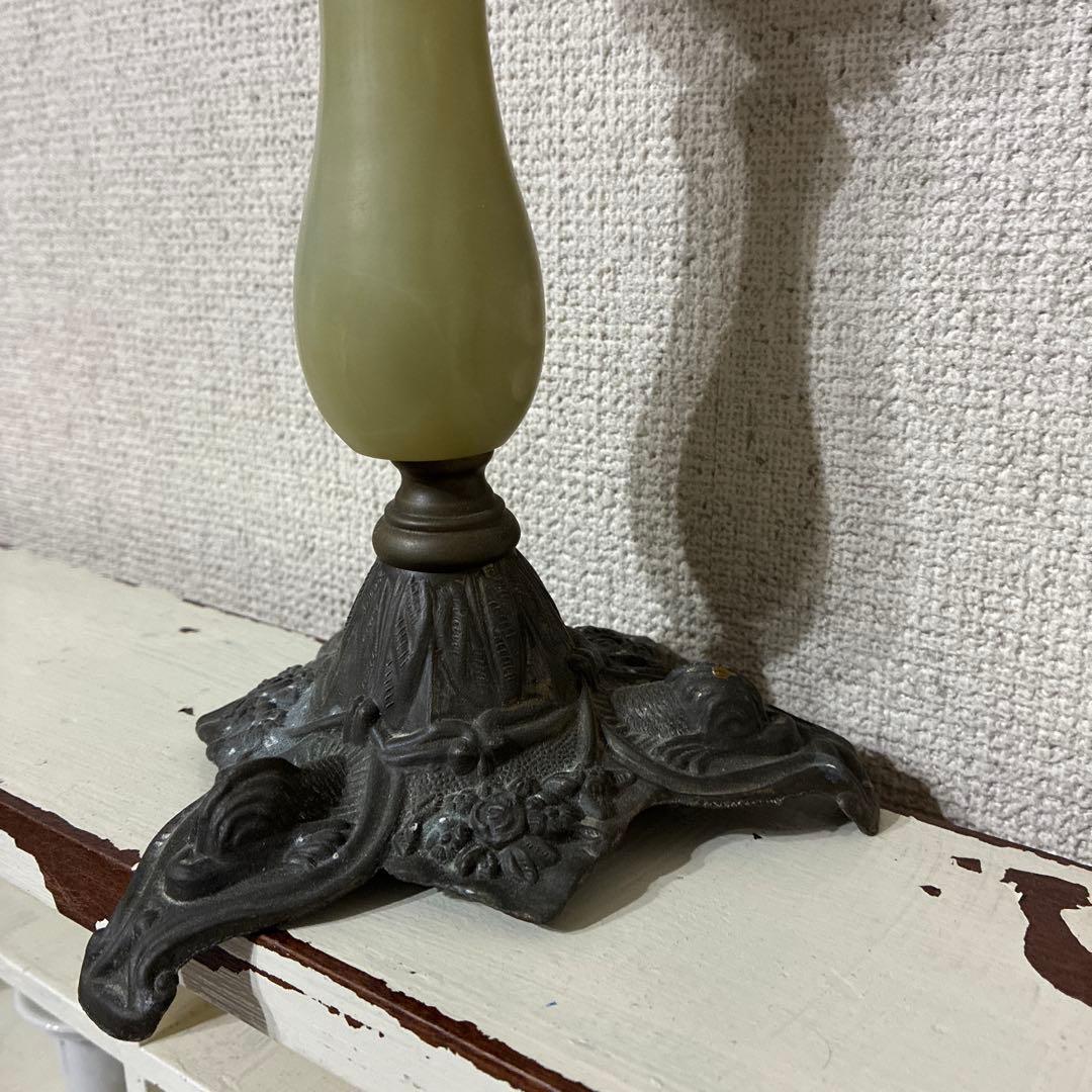 フランス/アンティーク/キャンドルホルダー瑪瑙石/真鍮