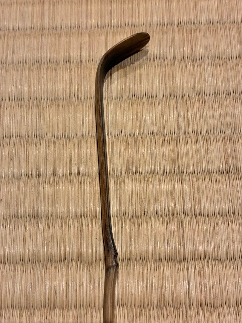 茶道具　浸竹茶杓　銘『明歴々』 南宋寺 田島碩應書付　久保左京削り