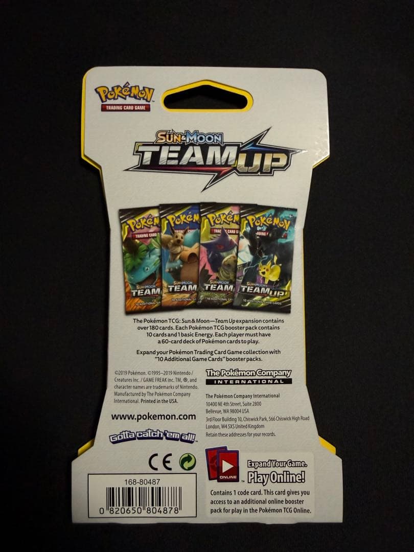 ポケモンカードゲーム Sun & Moon Team Up 未開封パック