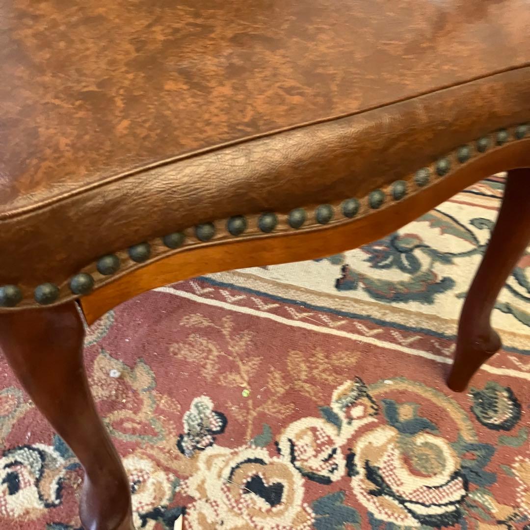 ④北欧レトロ マルニ 木製椅子 鋲打ちダイニングチェア ロビーチェアアームチェア