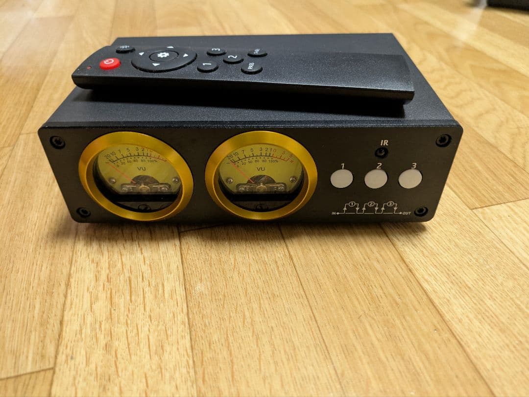 Nobsound L3 3チャンネル/VUメーター RCA セレクターボックス