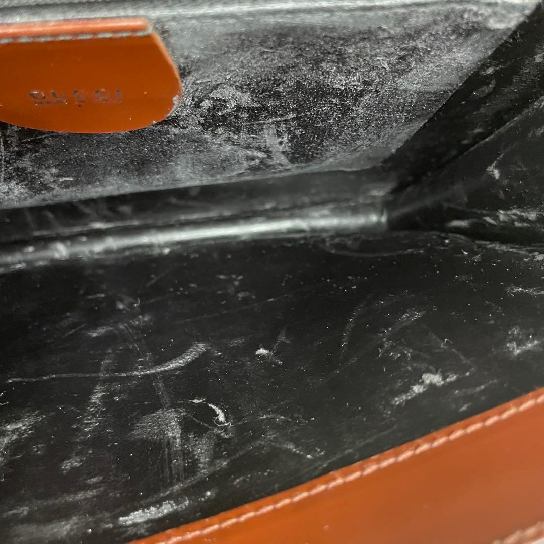 GUCCI ブラウン ホースビット　ショルダーバッグ　オールド　ヴィンテージ