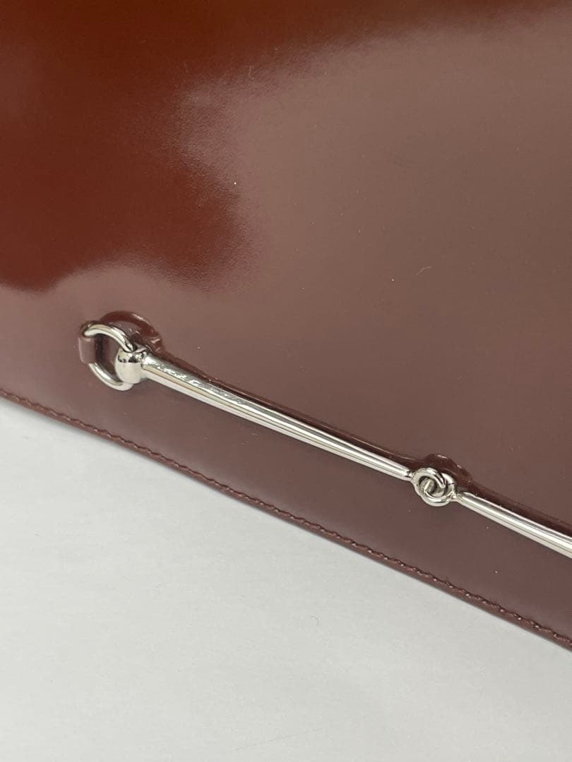 GUCCI ブラウン ホースビット　ショルダーバッグ　オールド　ヴィンテージ