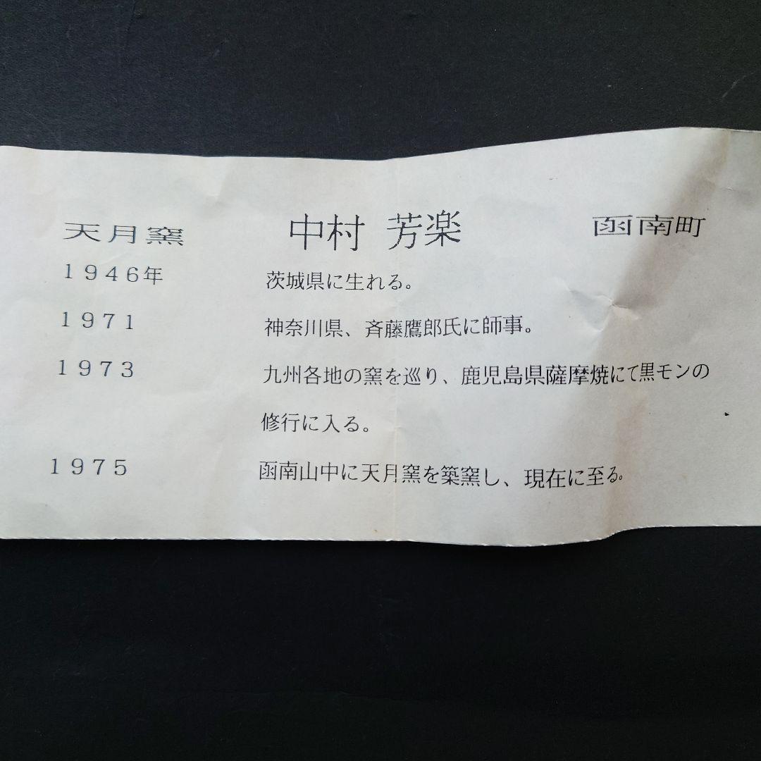 中村芳楽　天月窯　手描き　中皿　２枚セット　伊豆　若葉マークデザイナー