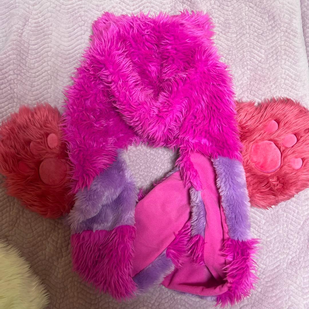 ディズニー　チャシャ猫　ファンキャップマフラー