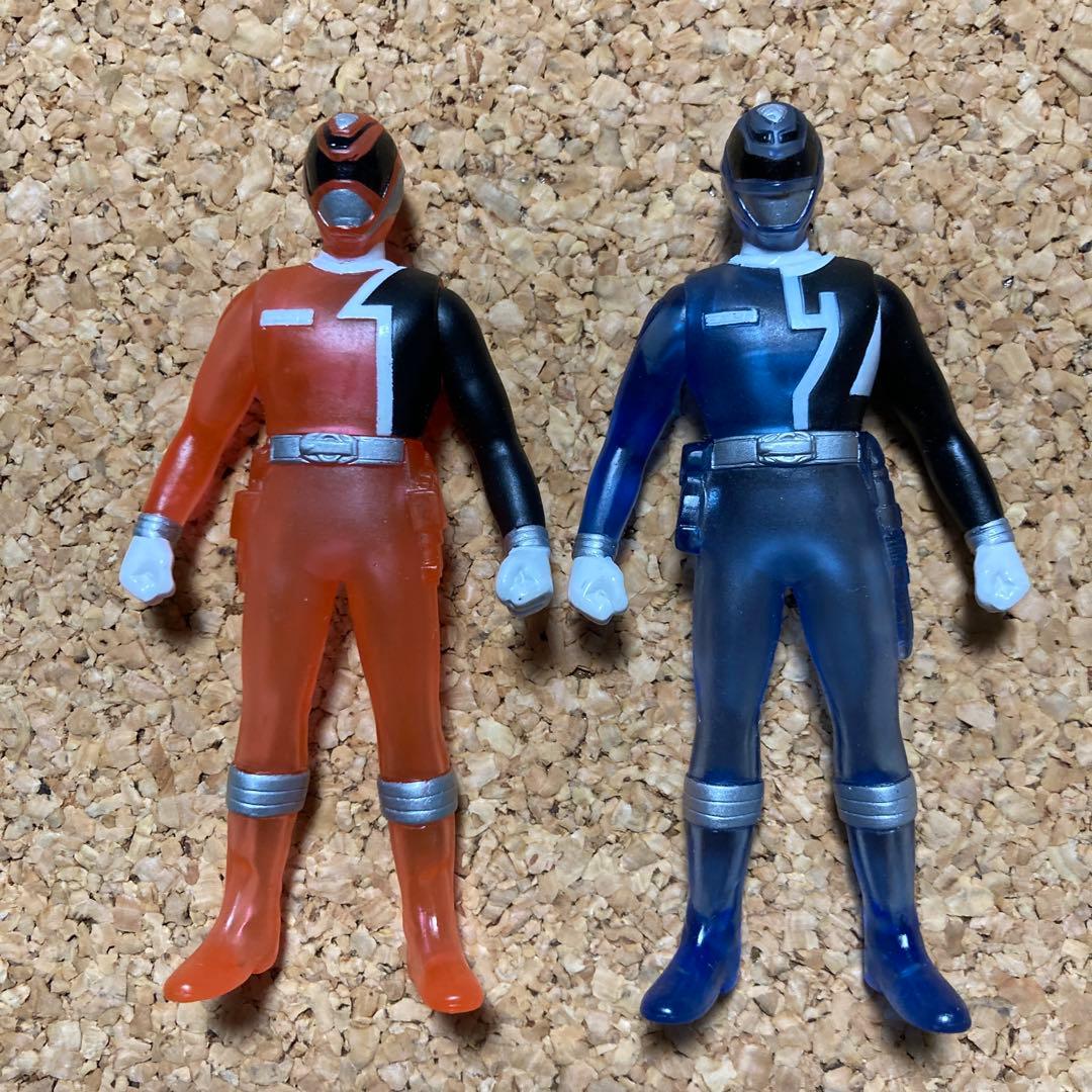 デカレンジャー食玩サイズソフビ17体　完全版