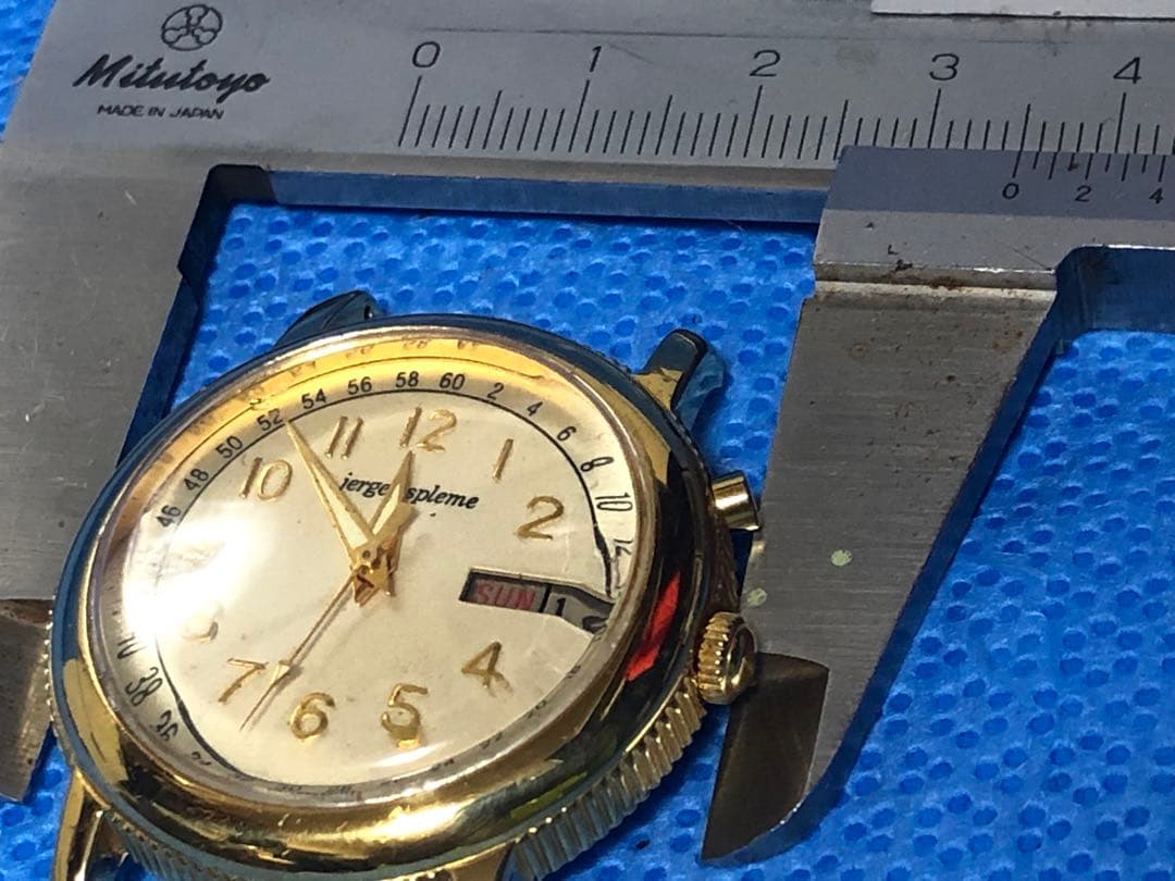 オリエントのjerger spleme 自動巻き時計 ゴールドメダルケース