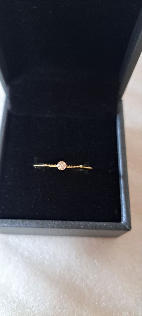 アガットダイヤリングK18