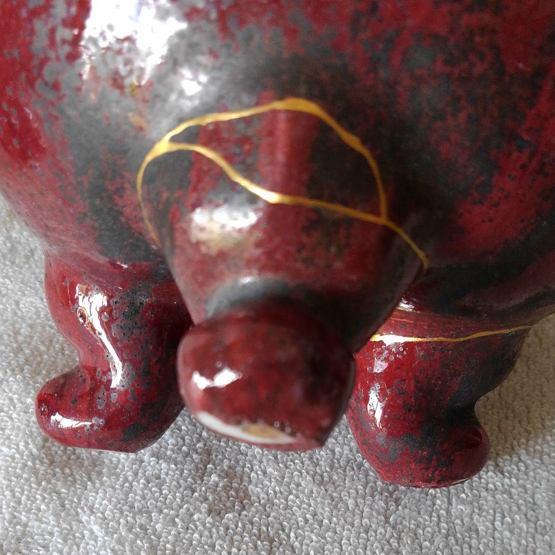 有田、杉原一壺作　辰砂香炉