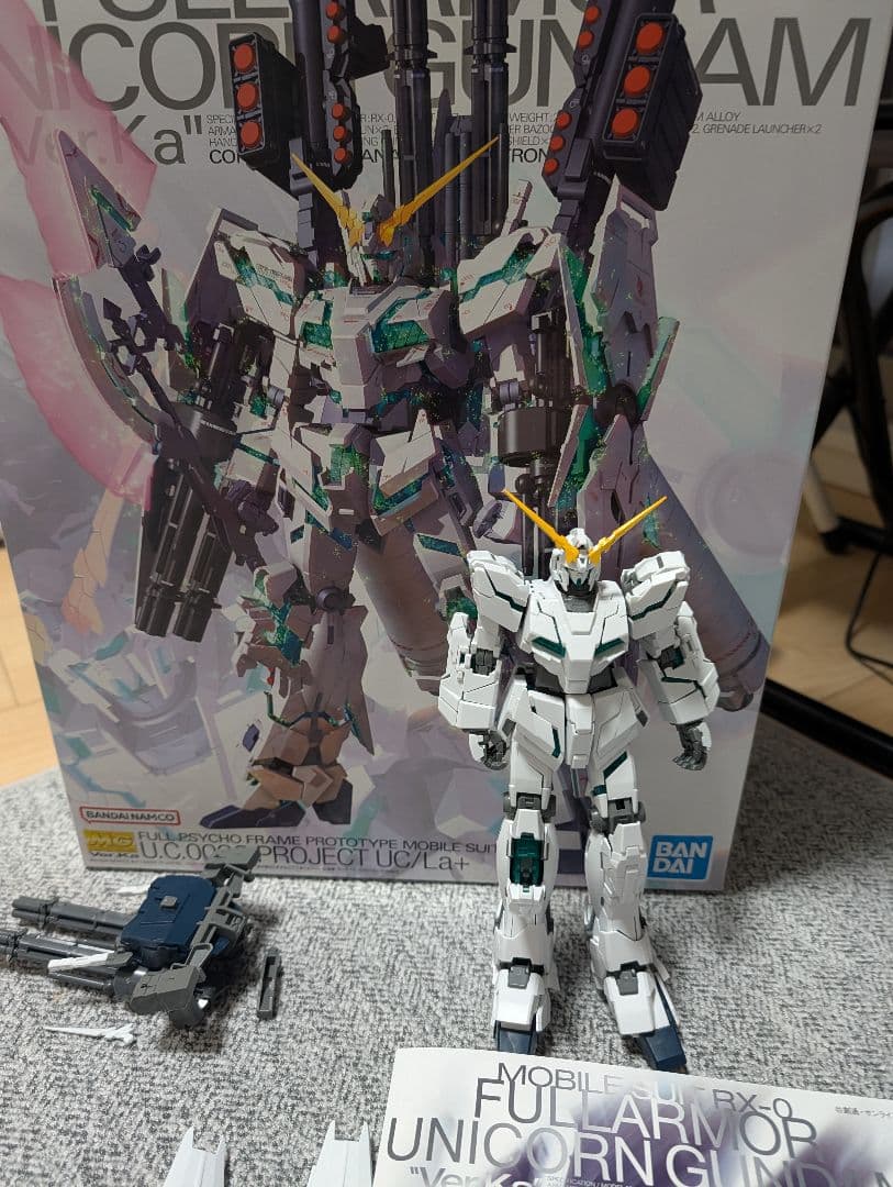 MG ユニコーンガンダム+ MGMSエアリアルセット