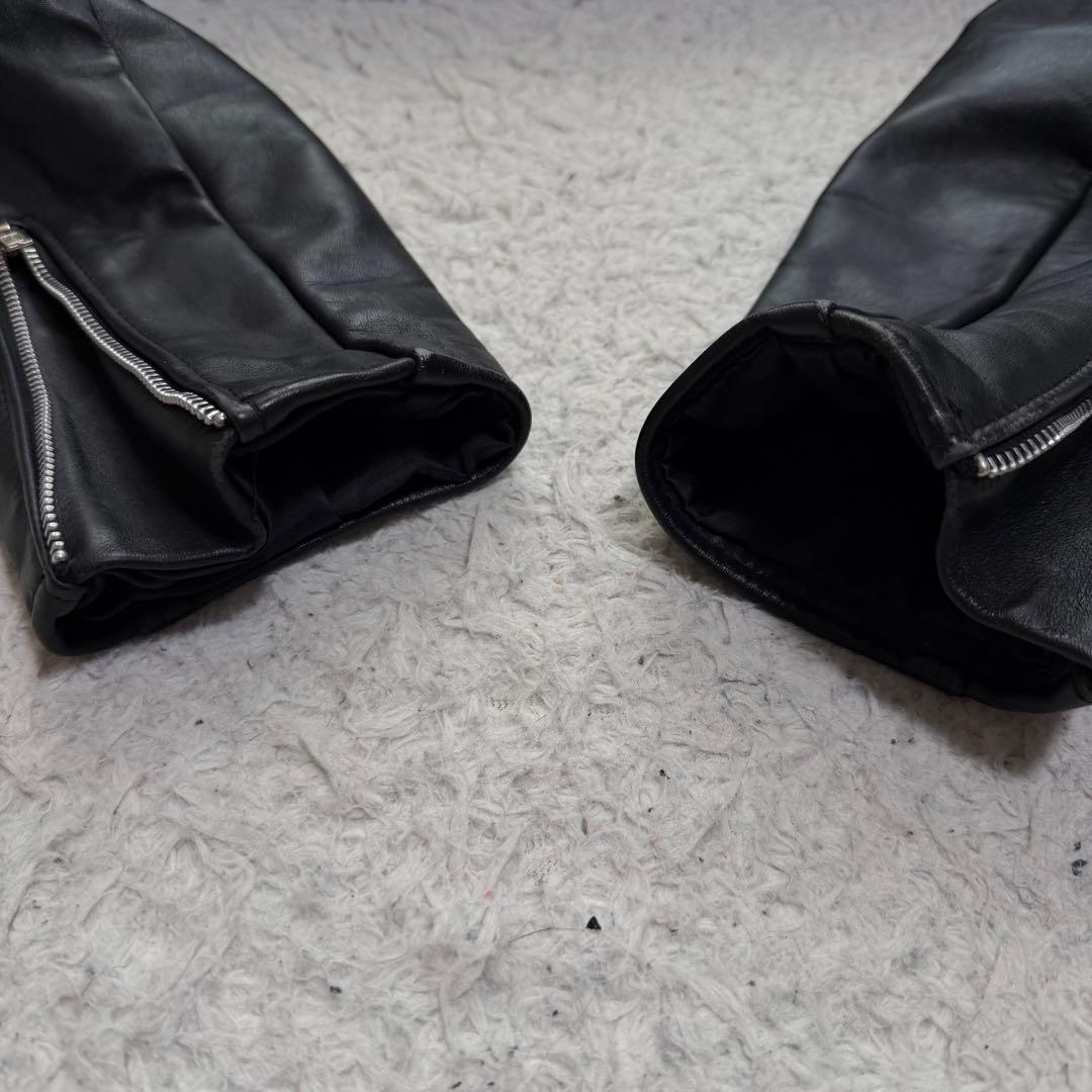 美品Lサイズ相当　ショット　641 シングルライダースジャケット　ライナー付き