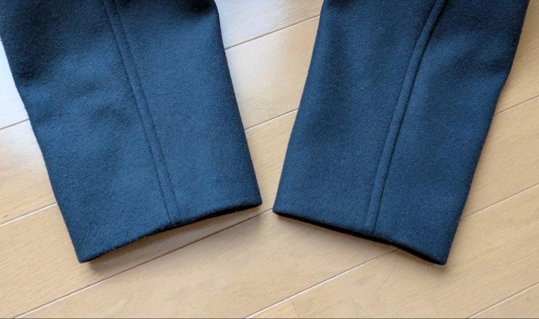 ハミルトン ダブルチェスター ロングコート ネイビー 冬コート