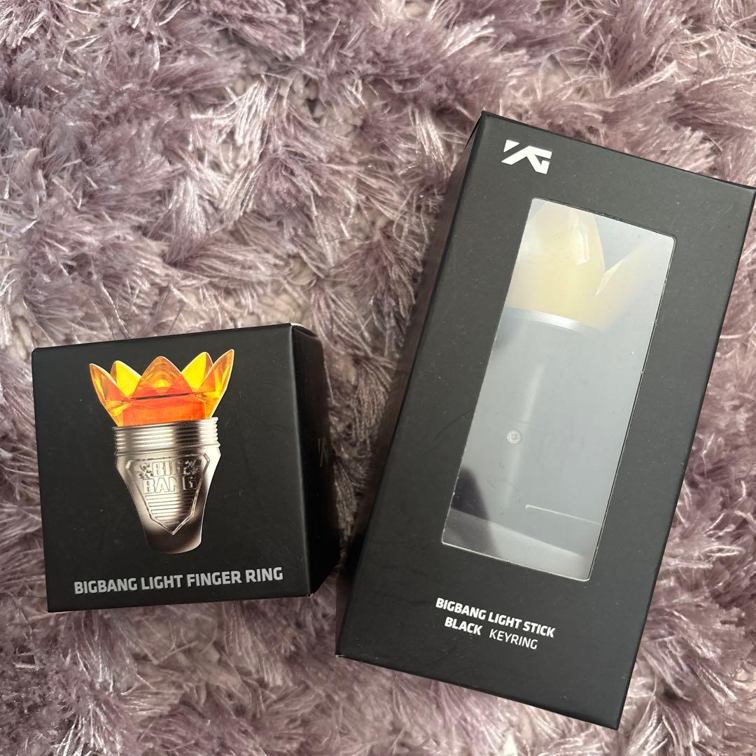 BIGBANG 公式　ライトスティックチャームとフィンガーリング　2点セット