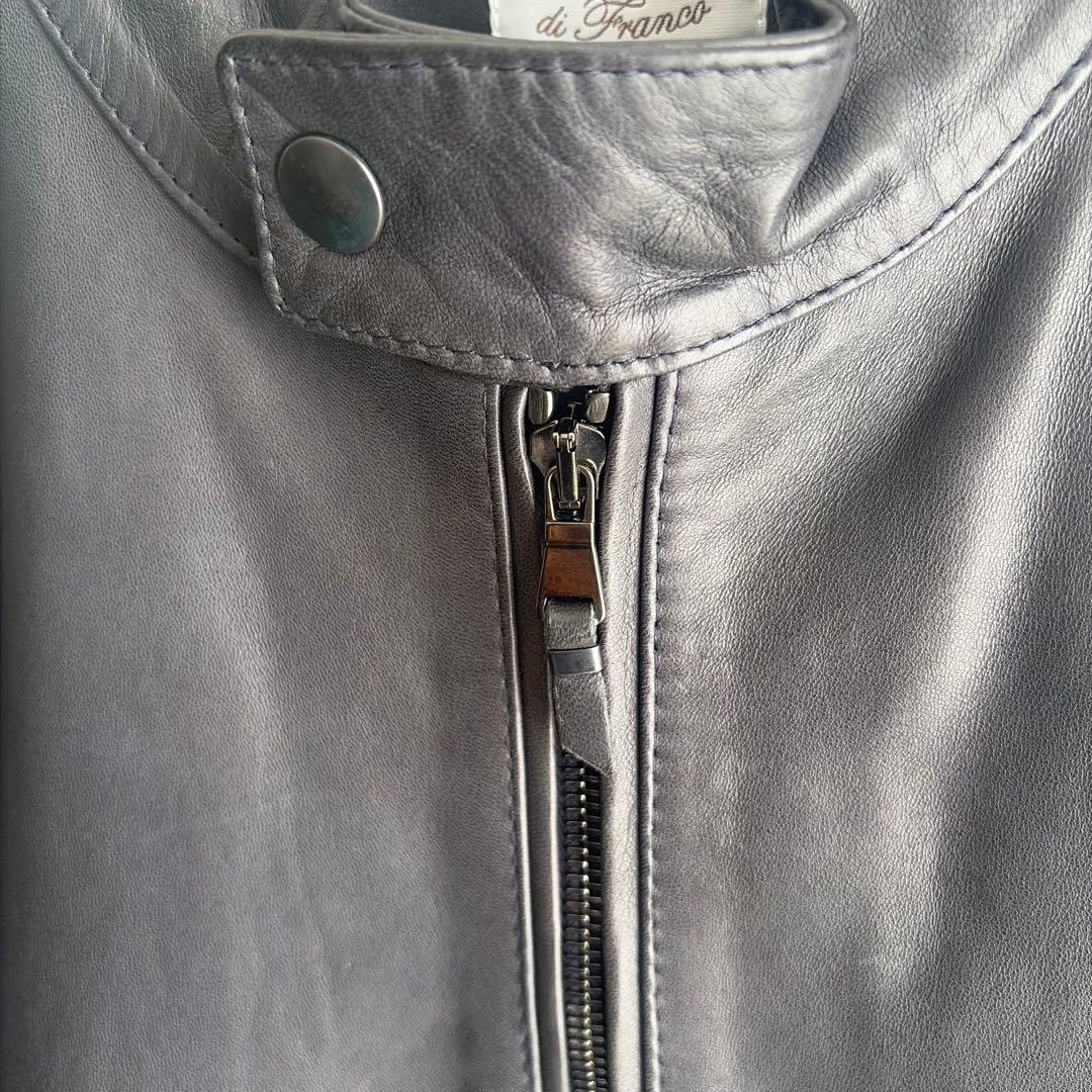 【美品✨52‼︎】EMMETI エンメティ JURI ラムレザーシングルライダース