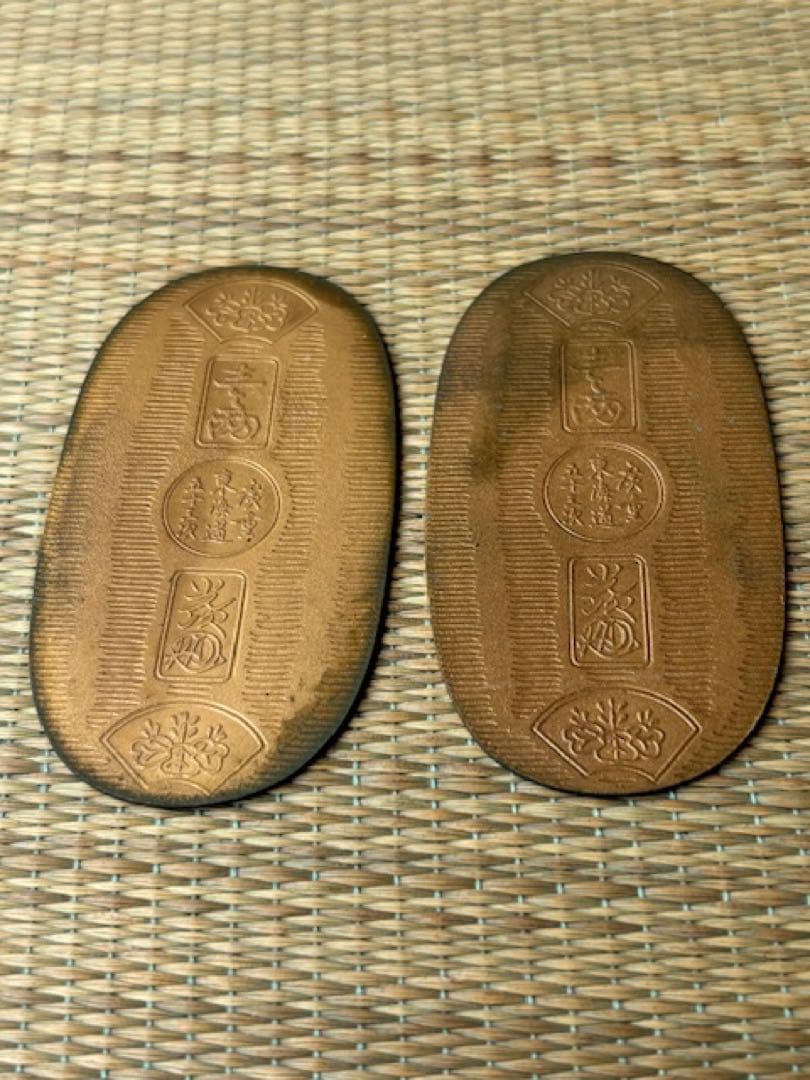 歌川広重 東海道五十三次 銅製56枚揃 小判メダル栞・共箱付 1枚約21.6g