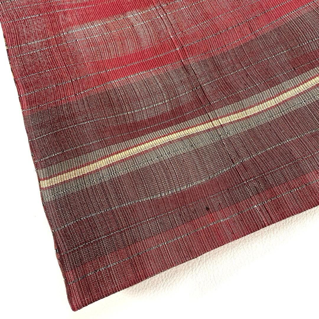 専用帯5106 ●小森草木染工房 小森久 草木染 本場筑前博多織 両面全通 袋帯