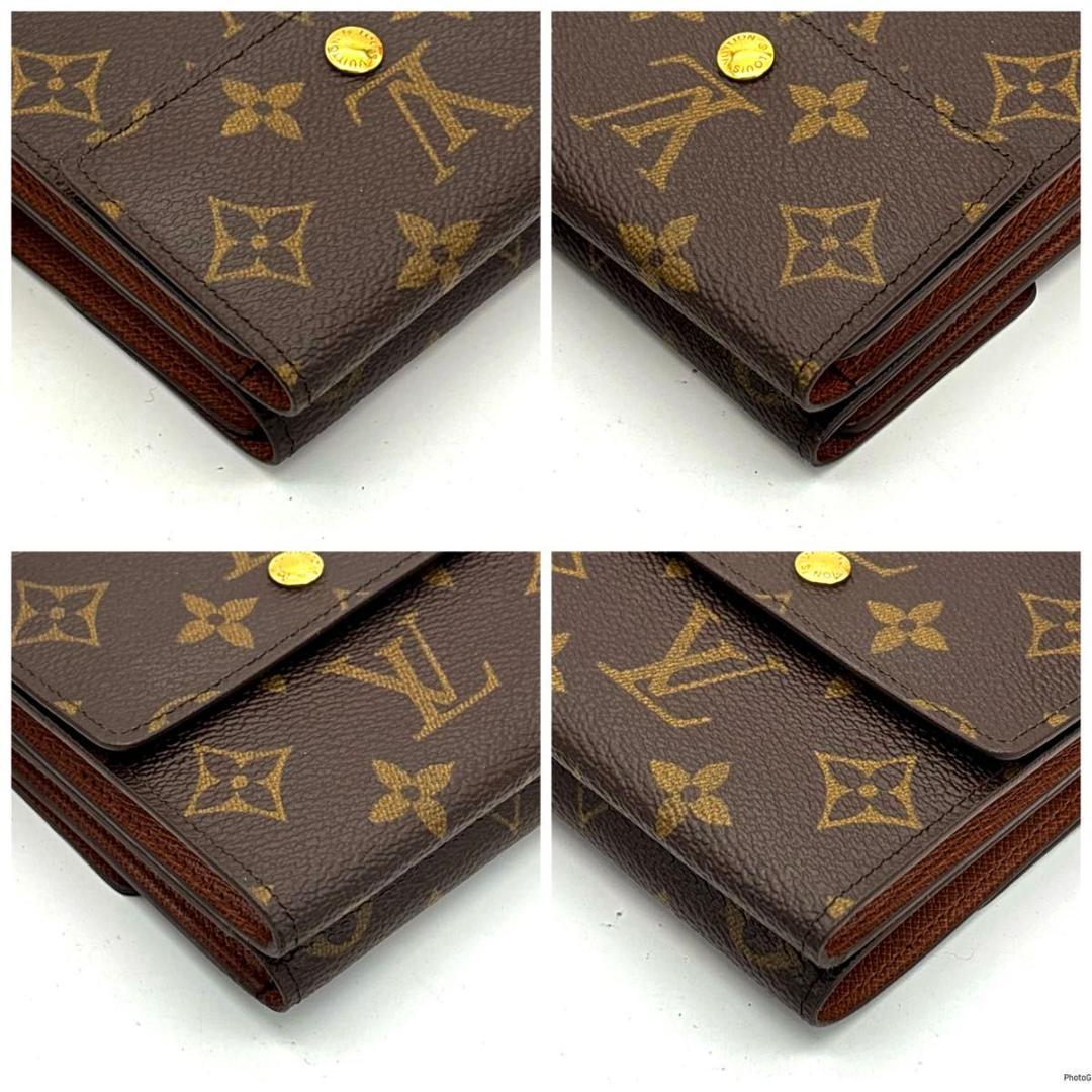 【新品同様】ルイヴィトン モノグラム カルトクレディ 三つ折り財布 Wホック