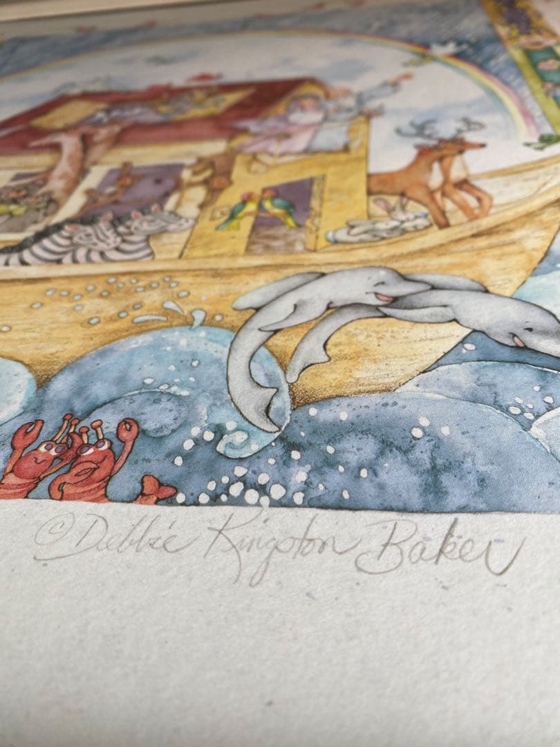 Debbie Kingston Baker Noah's Ark 水彩　絵画