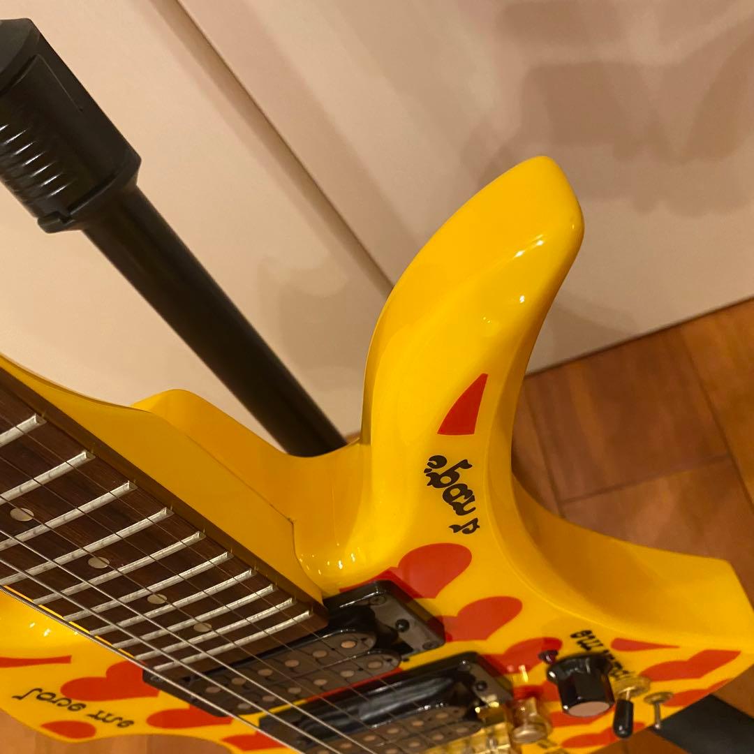 美品★BURNY Fernandes hide イエローハートJr. ミニギター