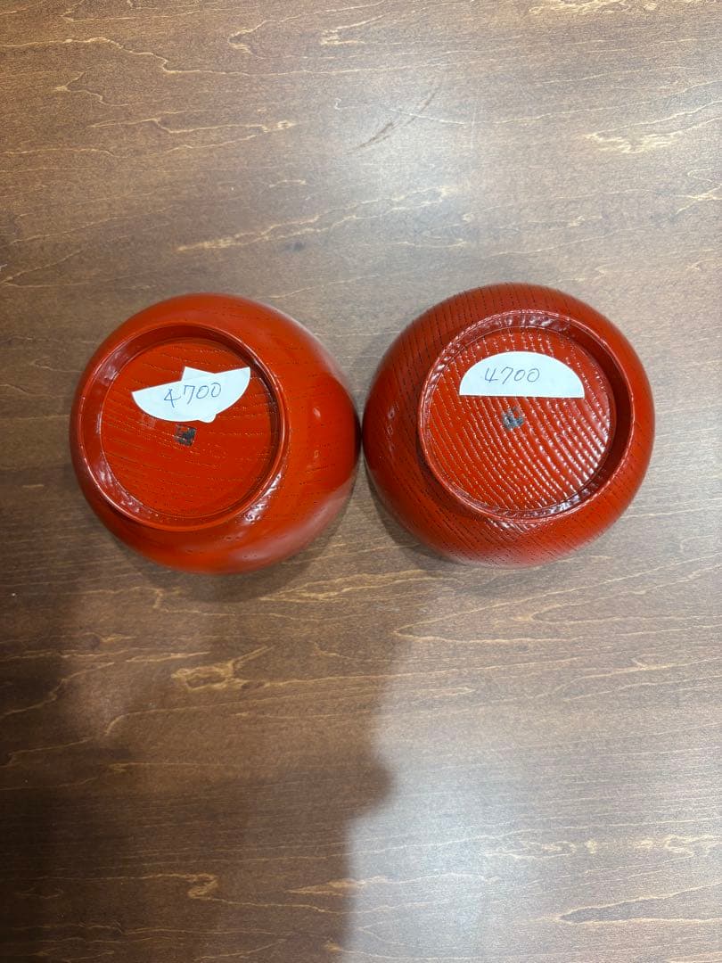 漆　お椀　赤　2つセット