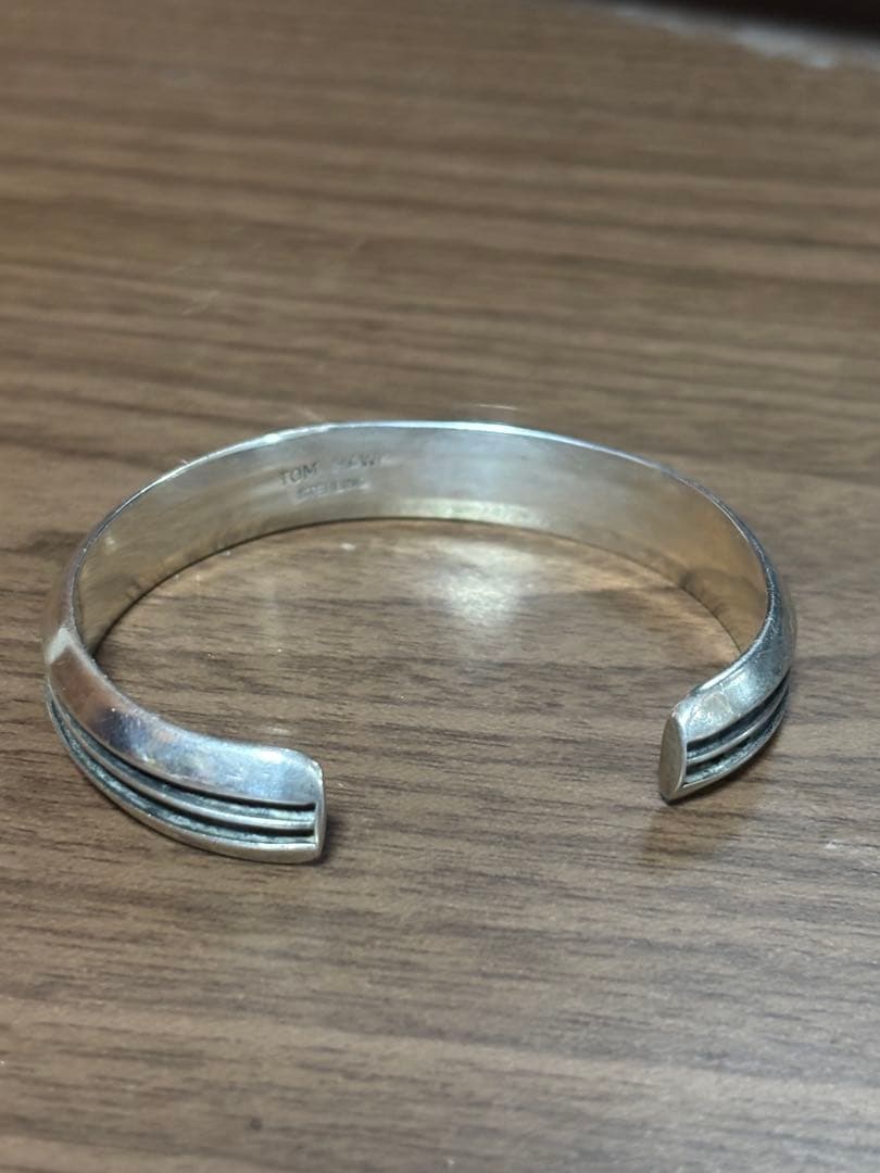 玄tom hawk シルバー トムホーク ツーライン バングル ナバホ族