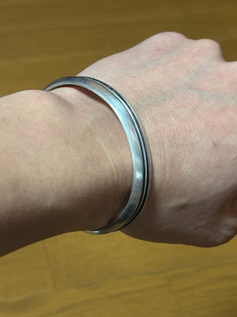 玄tom hawk シルバー トムホーク ツーライン バングル ナバホ族