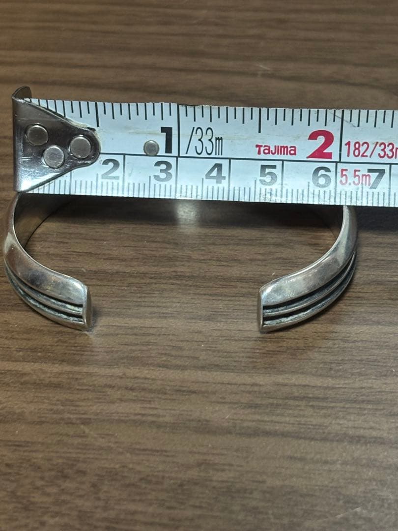 玄tom hawk シルバー トムホーク ツーライン バングル ナバホ族