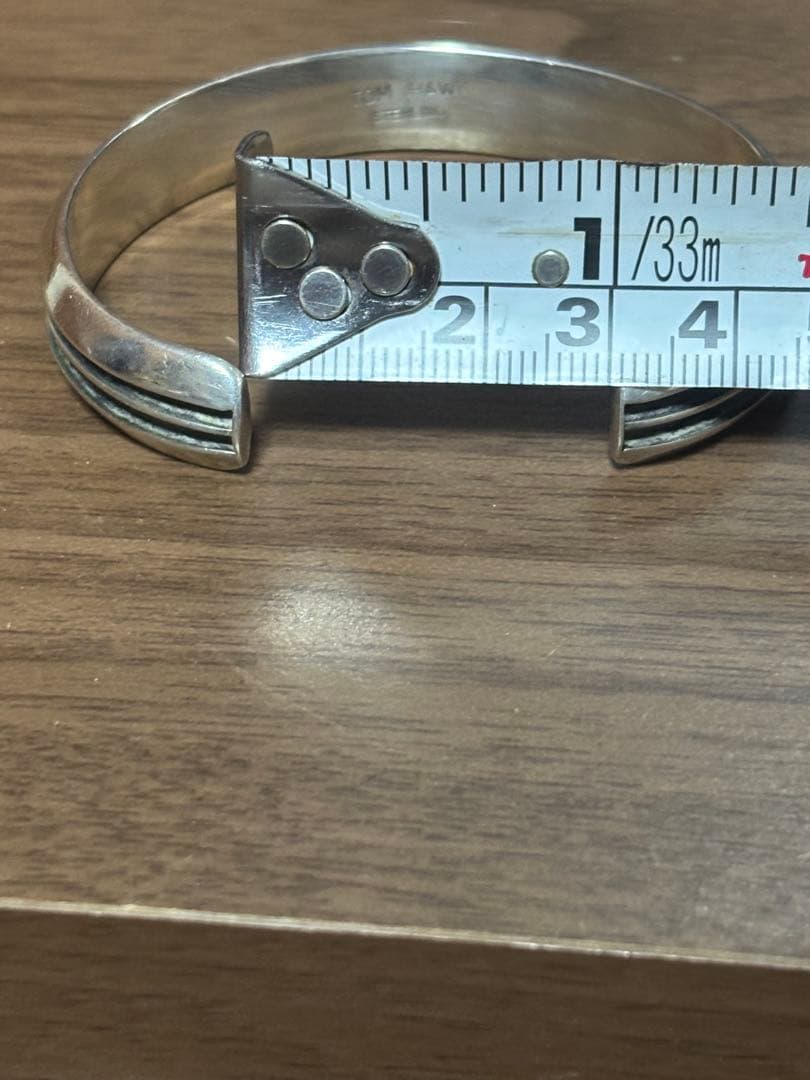 玄tom hawk シルバー トムホーク ツーライン バングル ナバホ族