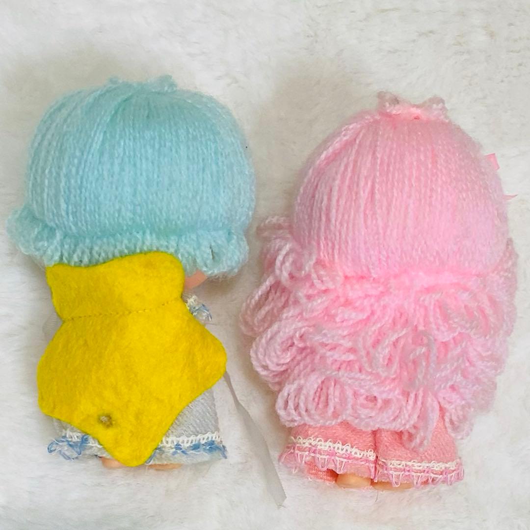 【昭和レトロ】サンリオ　リトルツインスターズ　キキララ　ソフビ　人形　ドール