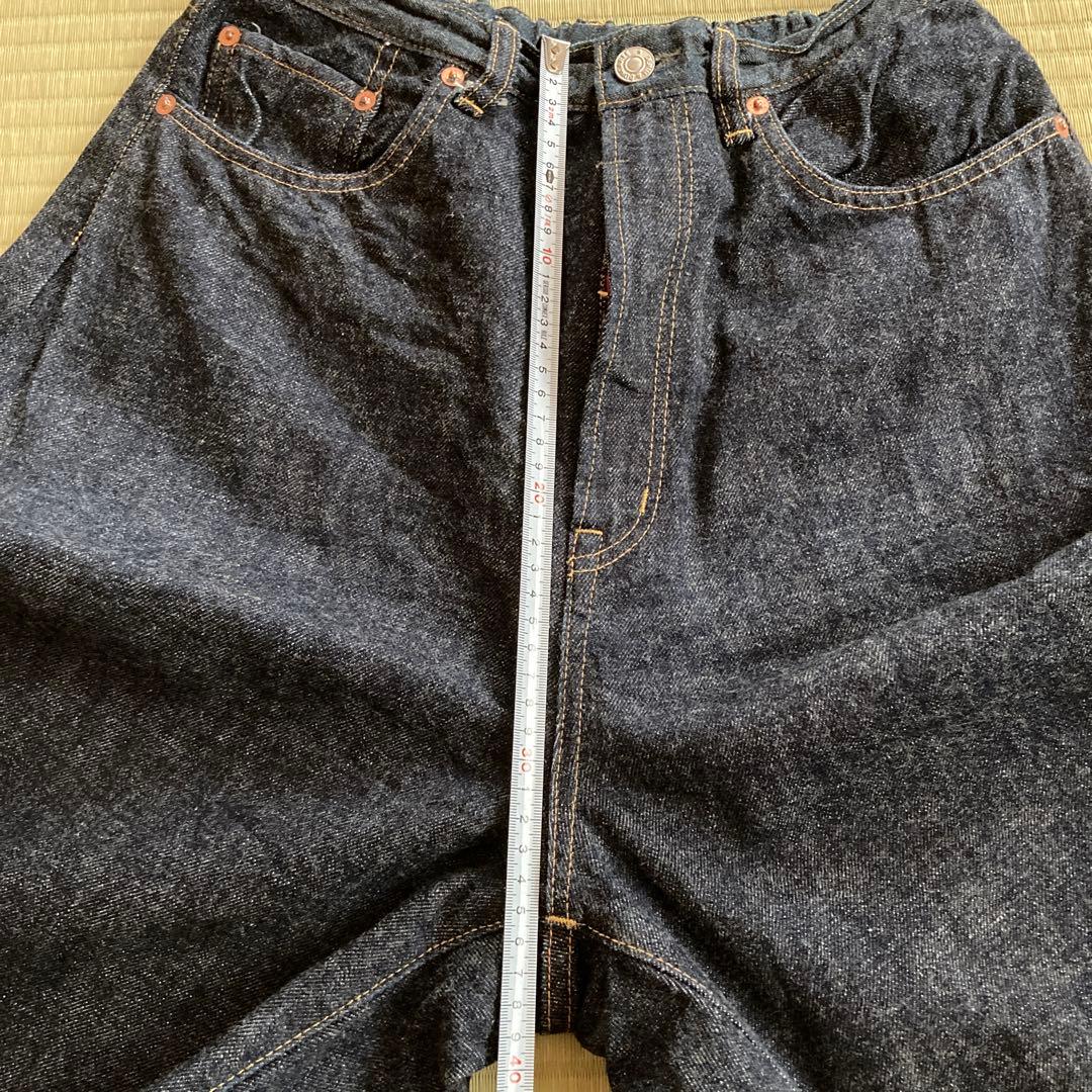 デニムダンガリー ワイドデニム　150 160