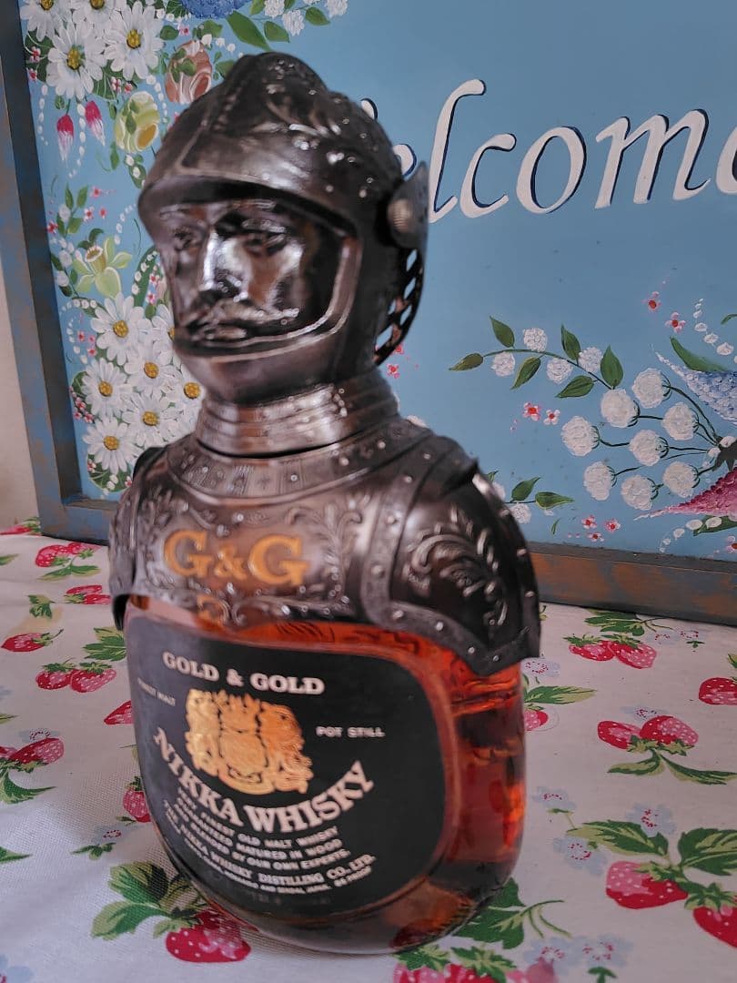 【未開封】ニッカウヰスキー G&G　白瓶　西洋騎士　終売品　760ml カブト
