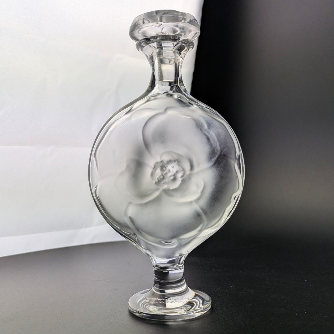 m*i様 ラリック Moulin Rouge 香水瓶 フロストガラス 花モチーフ