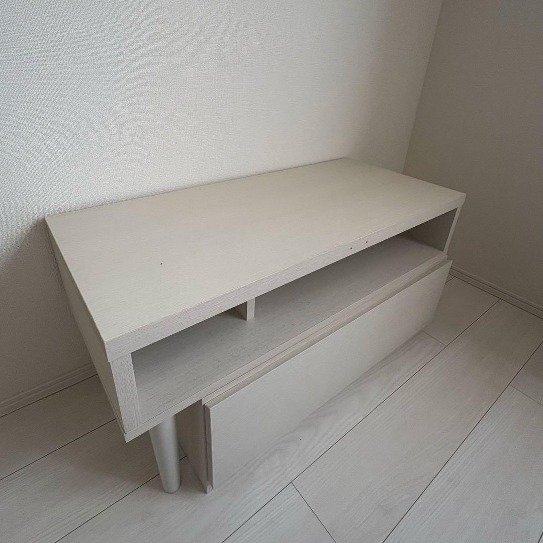 ホワイト テレビ台 回転可能 コンパクト