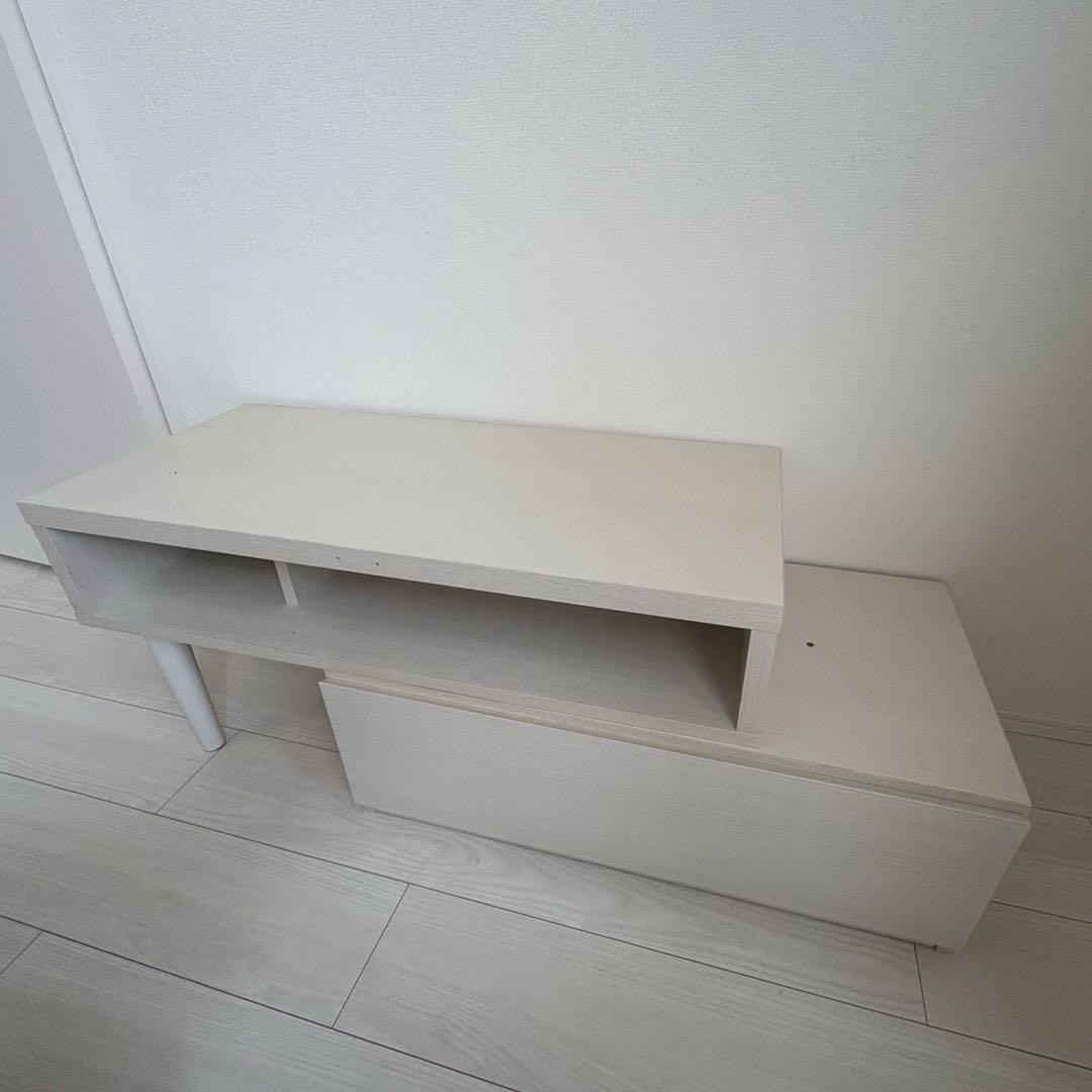 ホワイト テレビ台 回転可能 コンパクト