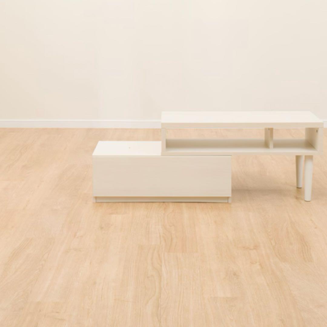 ホワイト テレビ台 回転可能 コンパクト