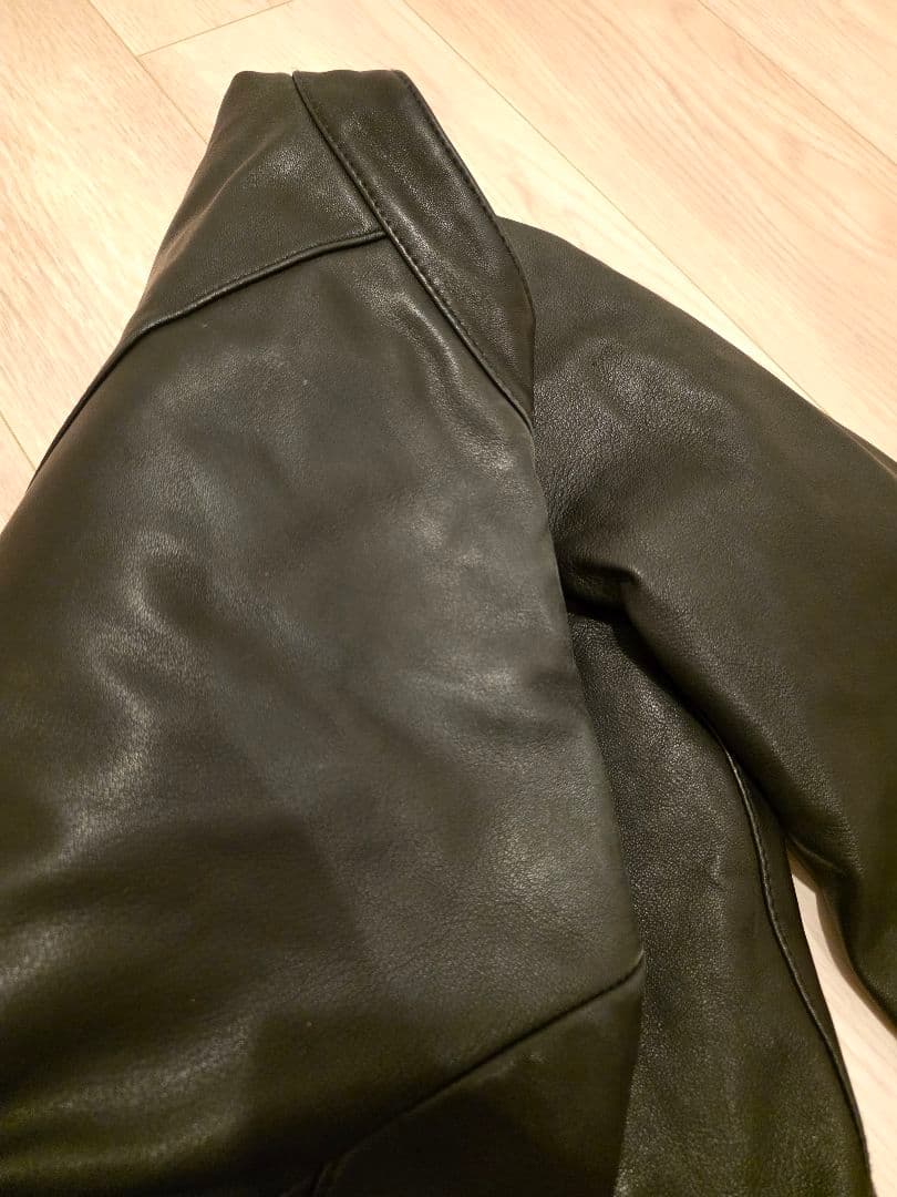 メゾンマルジェラ 八の字 ライダース レザージャケット 48