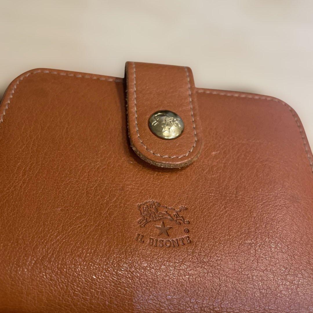 イルビゾンテ 二つ折り財布 袋付き キャラメルブラウン(ヤキヌメ)