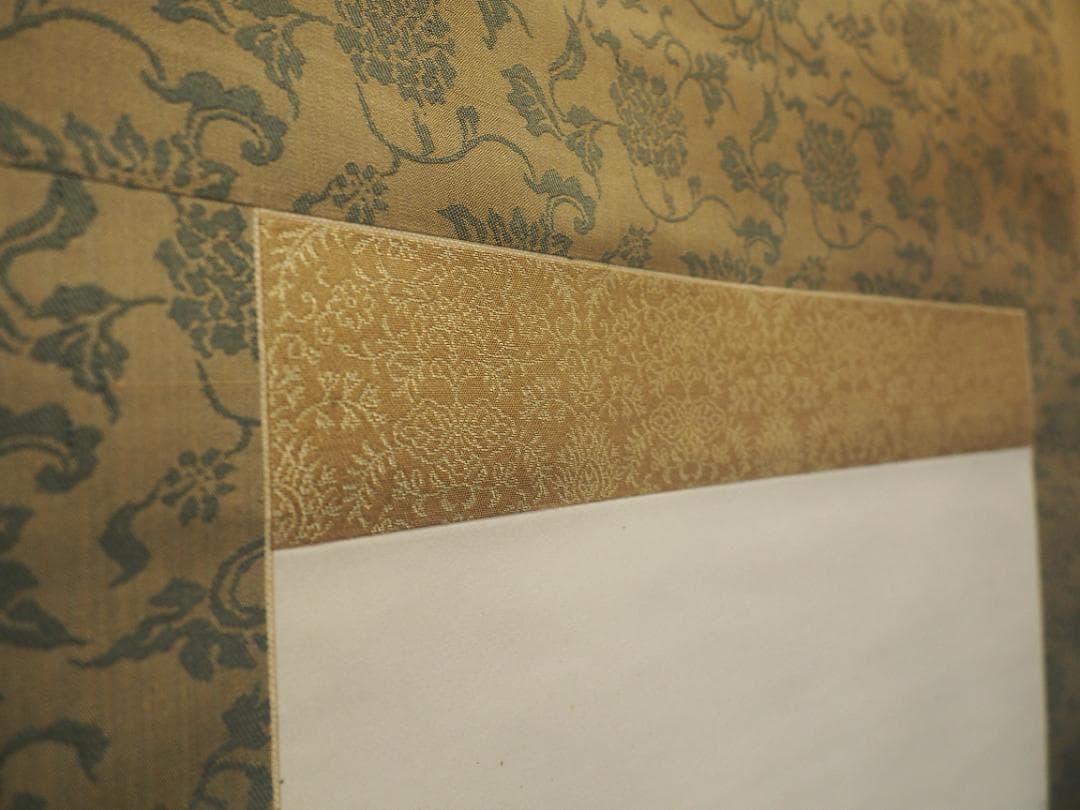 中村不折自筆　高士唐子画賛　掛軸