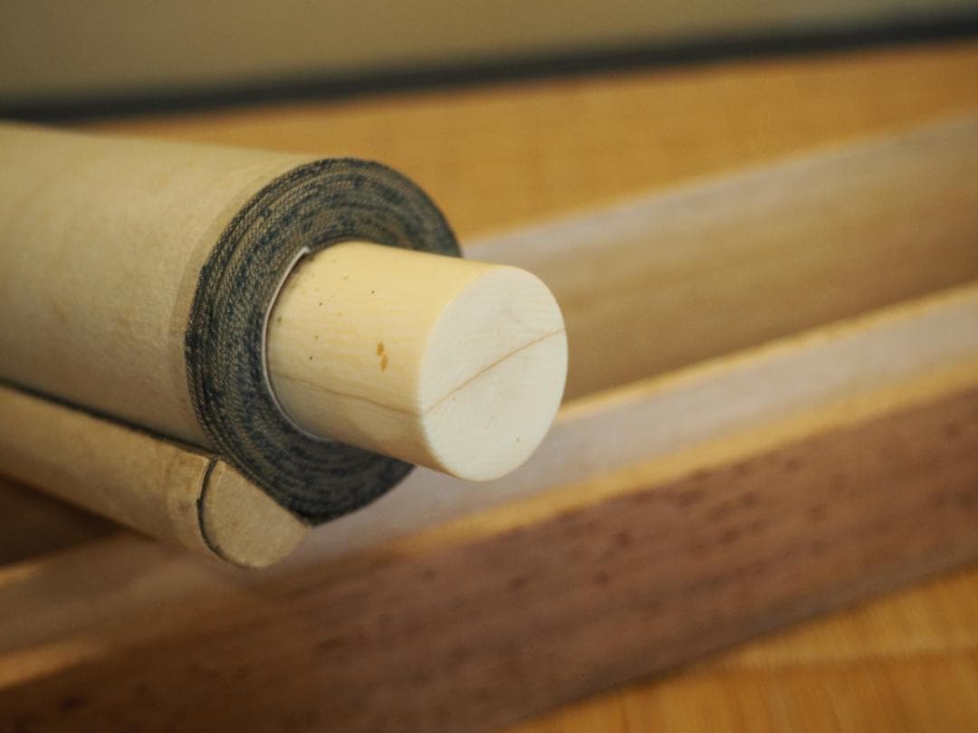 中村不折自筆　高士唐子画賛　掛軸