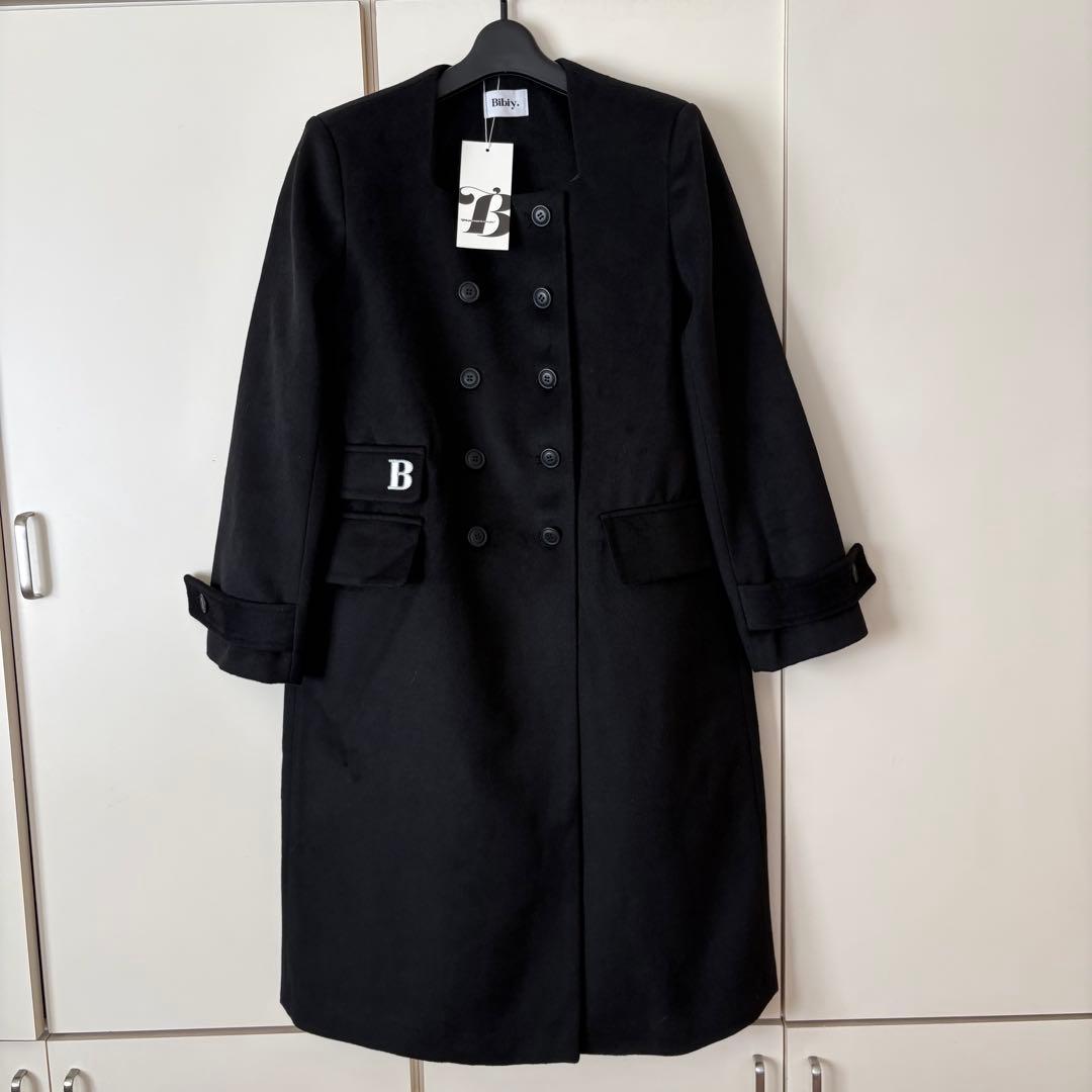 タグ付き新品 bibiy B. CAROL COAT ロングコート ブラック 黒