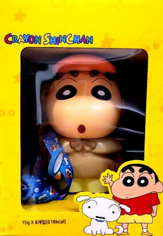 クレヨンしんちゃん 大型 フィギュア 探偵しんちゃん ポップコーン入れ箱