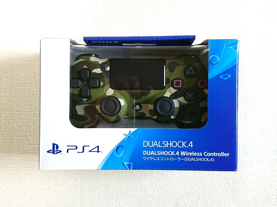 SONY CUH-ZCT2J 16 デュアルショック4 グリーンカモフラージュ
