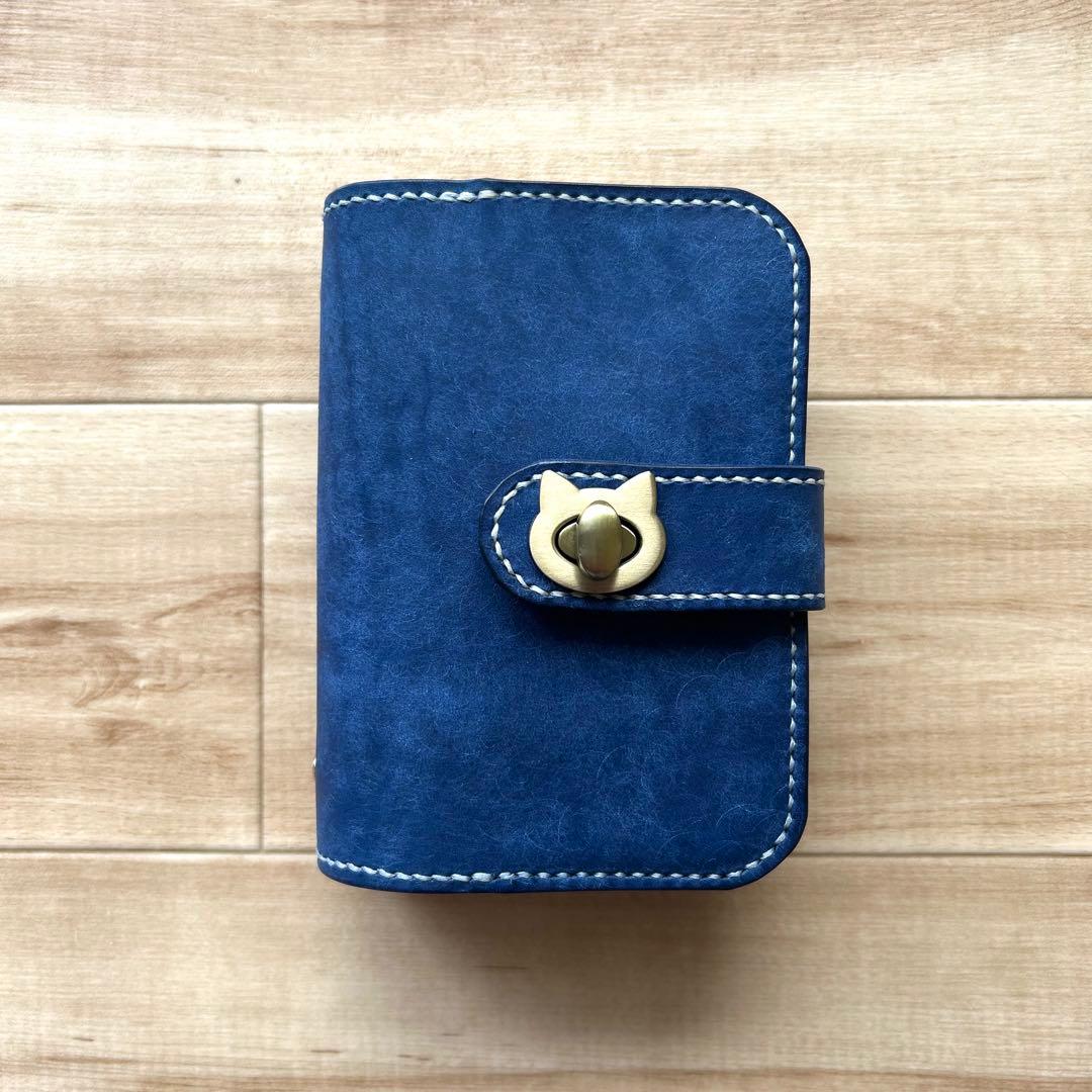 ミニ6システム手帳　手帳カバー B7判 イタリアンレザー　コラージュノート