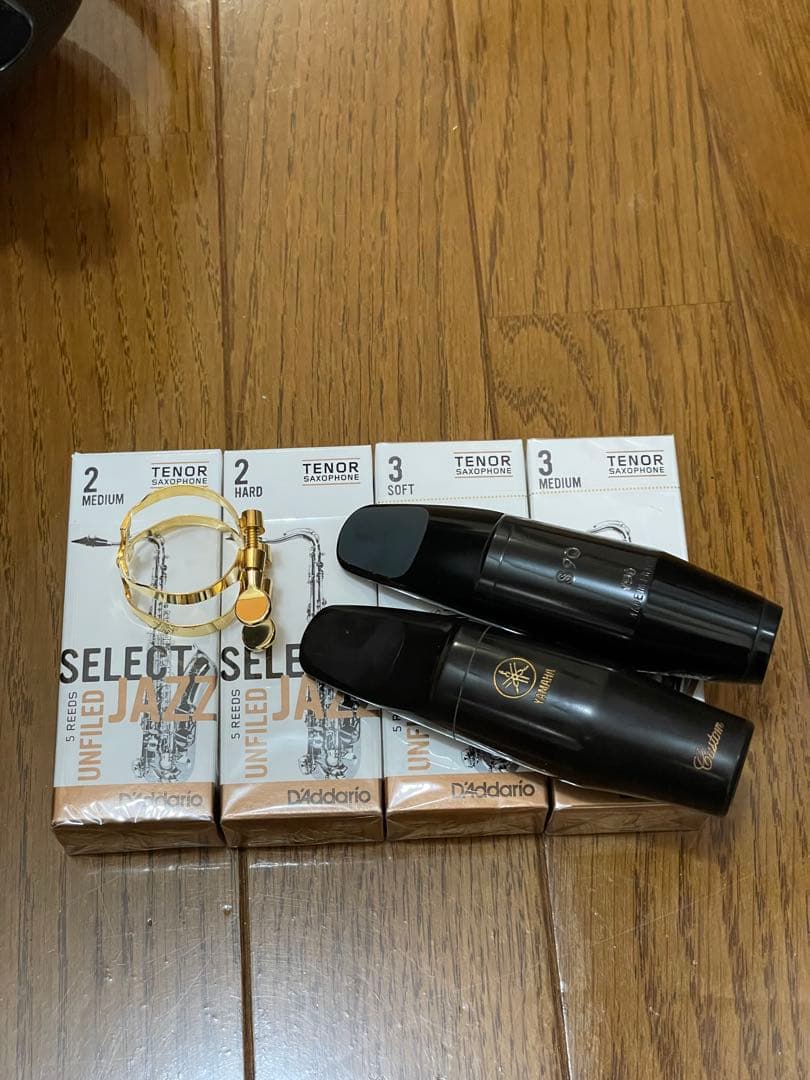 Unison テナー サックス マウスピース リガチャー リード付 中古