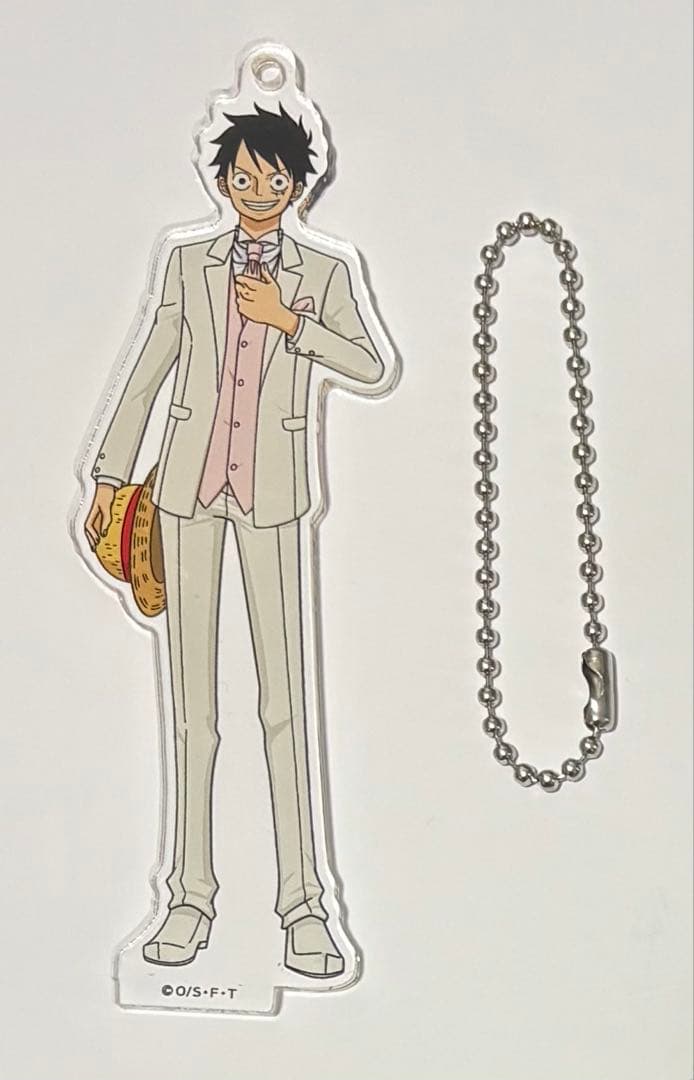【スタンド欠品】ONE PIECE ルフィ　ウェディング　キーホルダー