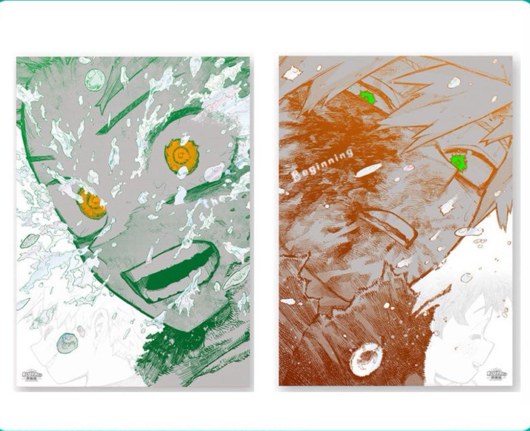 僕のヒーローアカデミア　原画展　A2ポスターThe Beginning