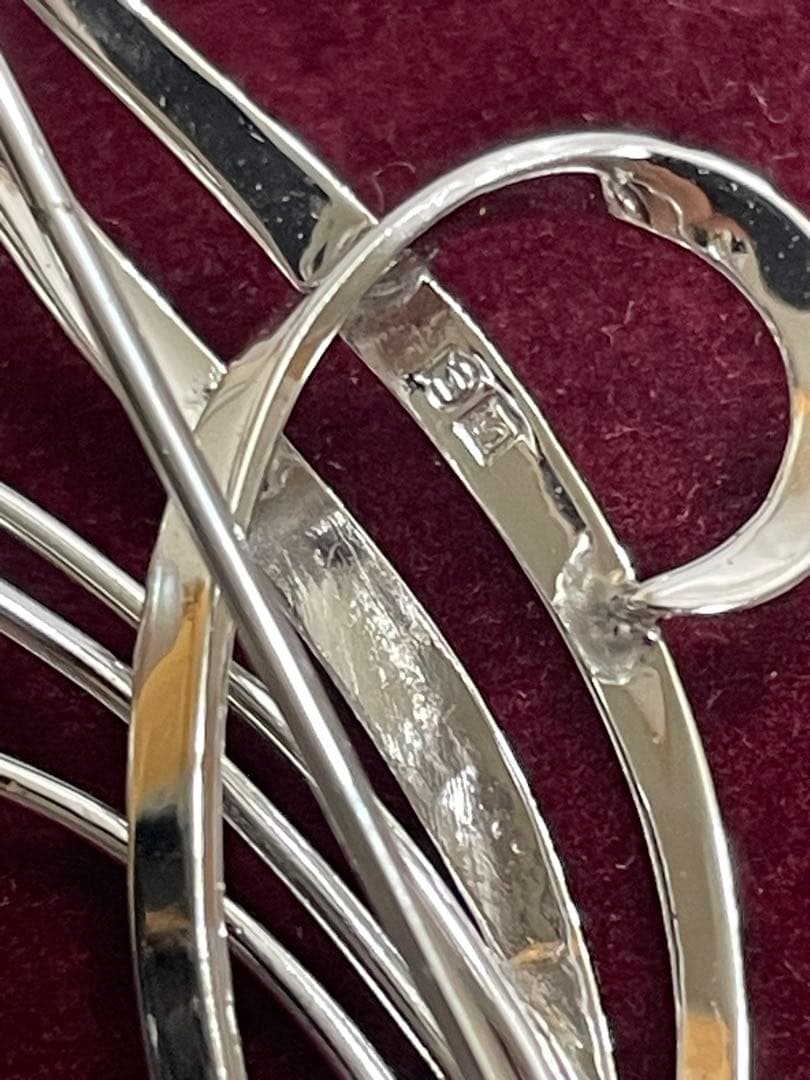 MIKIMOTO ミキモト 真珠 パール シルバー ブローチ