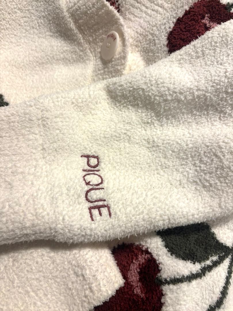 gelato pique チェリーJQDカーディガン ホワイト