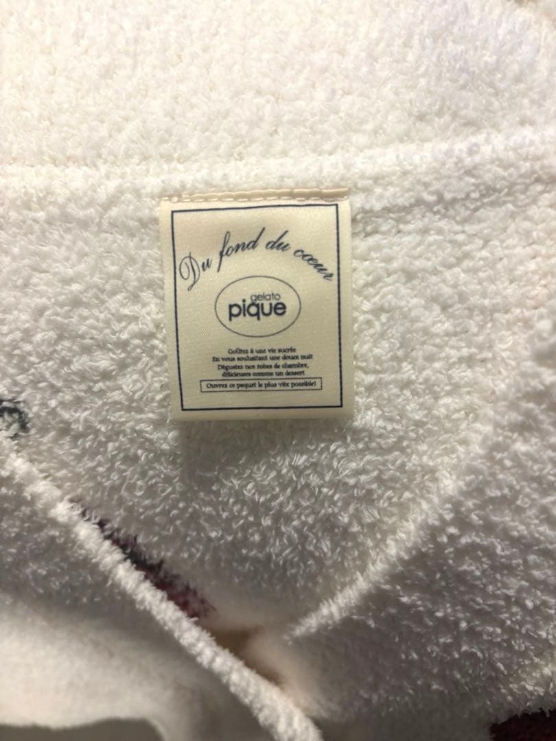 gelato pique チェリーJQDカーディガン ホワイト